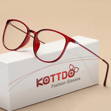 Load image into Gallery viewer, KOTTDO New Fashion Sexy Eyeglasses for Women Square Plastic Spectacles Glasses Frame Transparent clear Retro Myopia Eye Glasses

